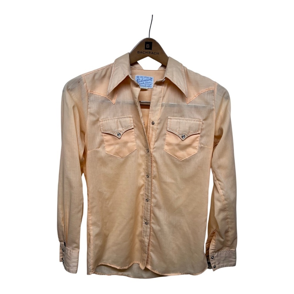 Vintage Tru-West Rockmount Ranch Wear Pearl Snap Man Style Made in USA 34